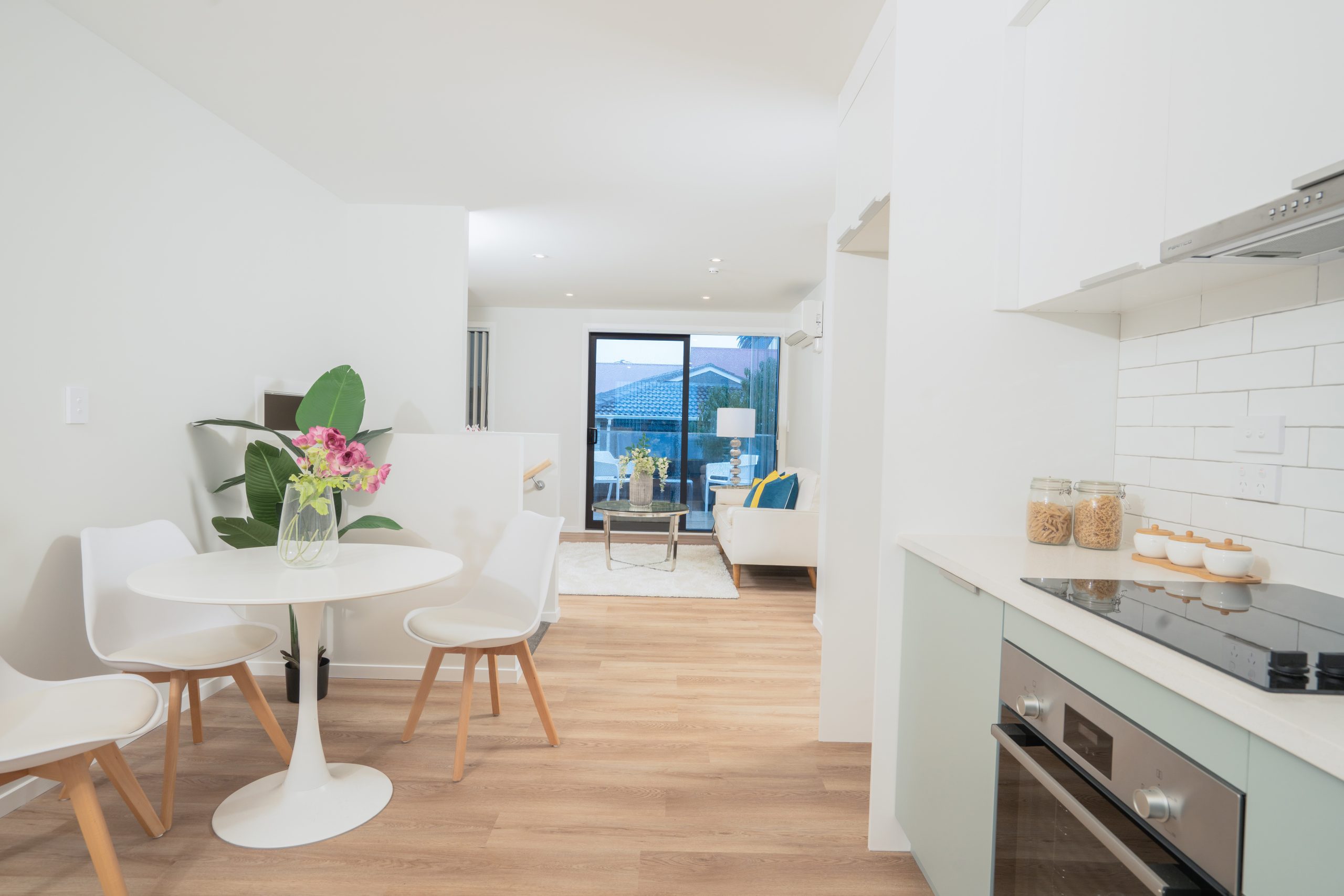 Kenderdine Terraces living and kitchen
